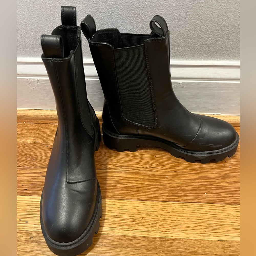 H&M black combat ankle boots